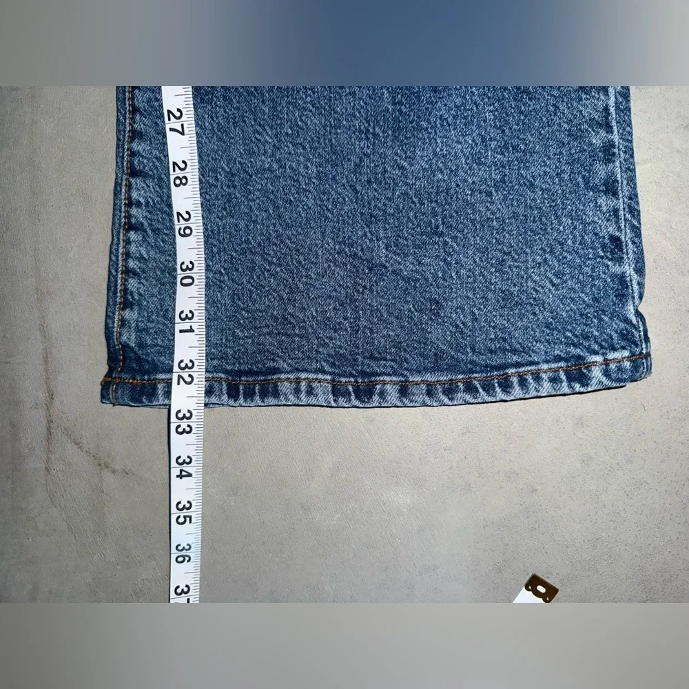 Zara Women's Blue Flare Jeans - Picture 7 of 9